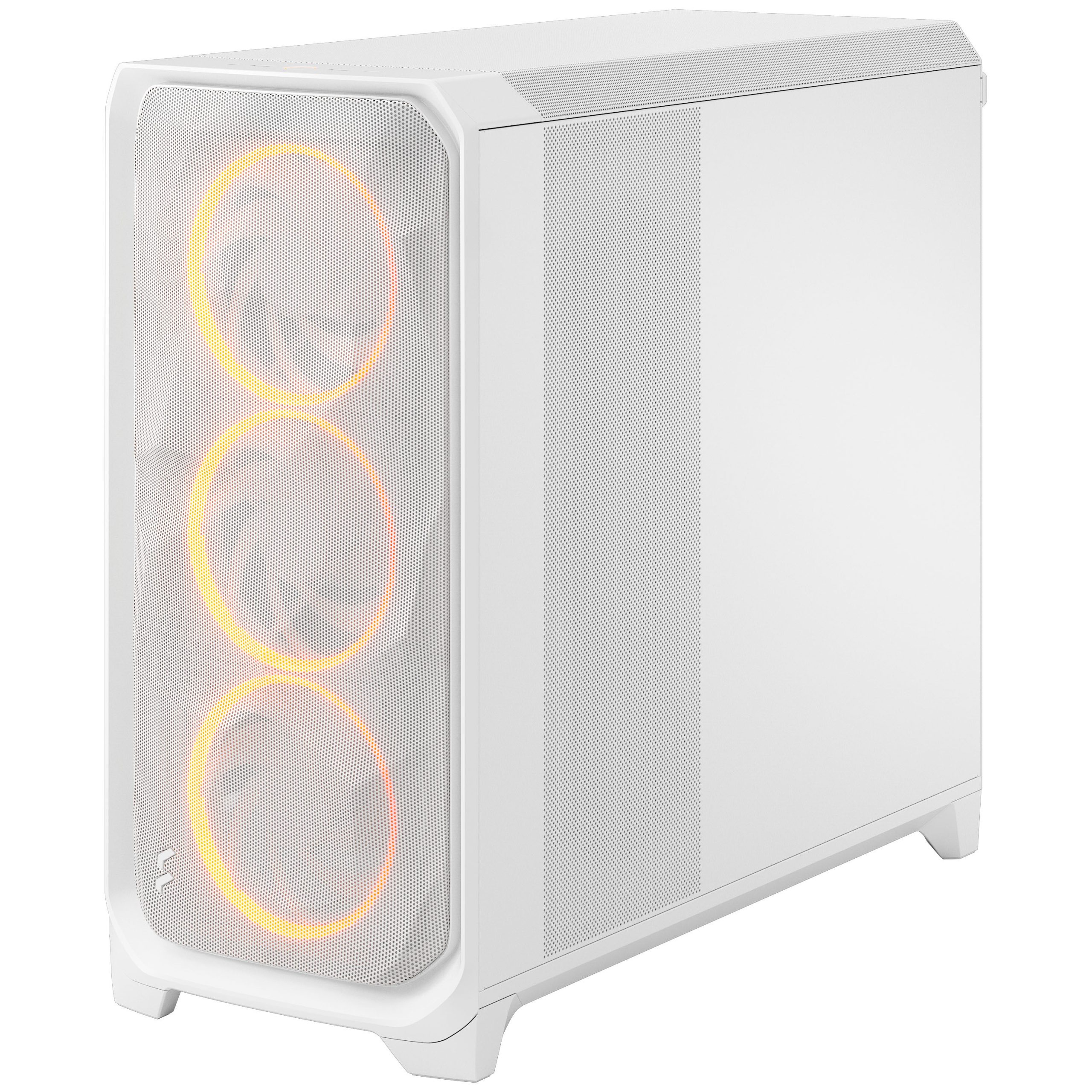 Fractal Design Meshify 3 XL RGB TG PC Case - Full-Tower, E-ATX, Tempered Glass - White