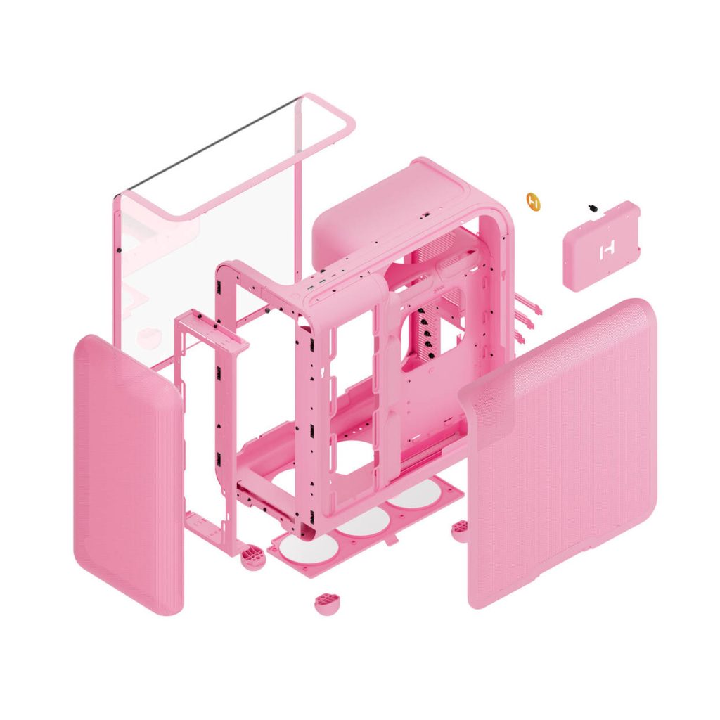 HYTE X50 Midi Tower - Strawberry Milk