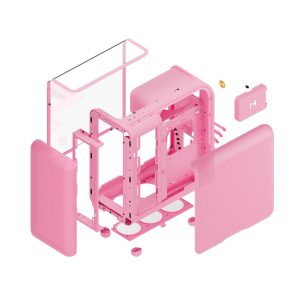 HYTE X50 Midi Tower - Strawberry Milk