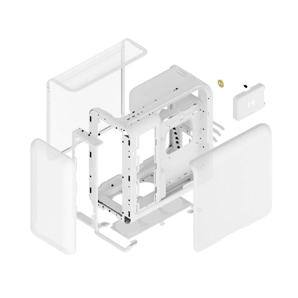 HYTE X50 Air Midi Tower - Snow White
