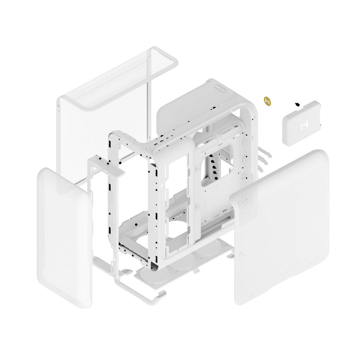 HYTE X50 Air Midi Tower - Snow White