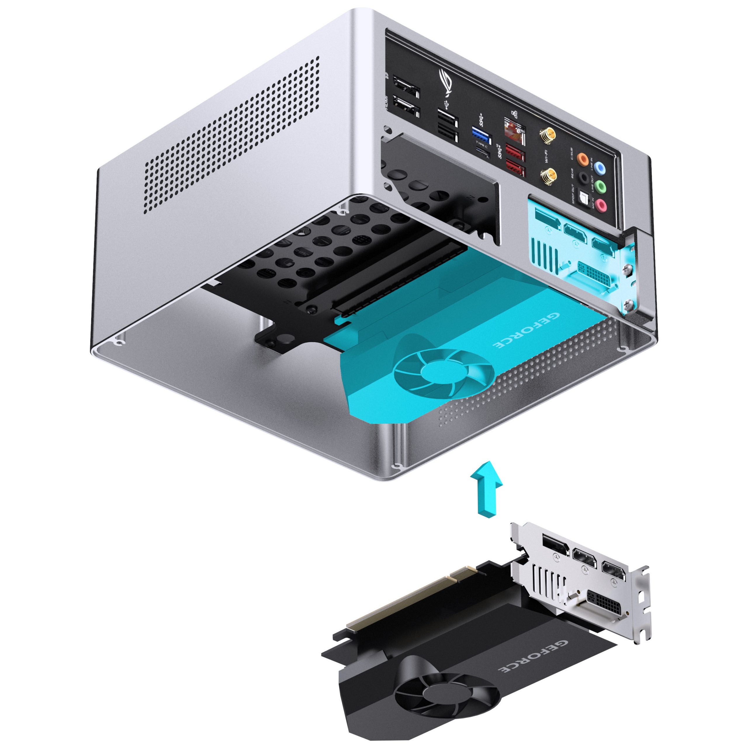 Jonsbo NV10 PC Case, Mini-ITX Case - Silver : image 15