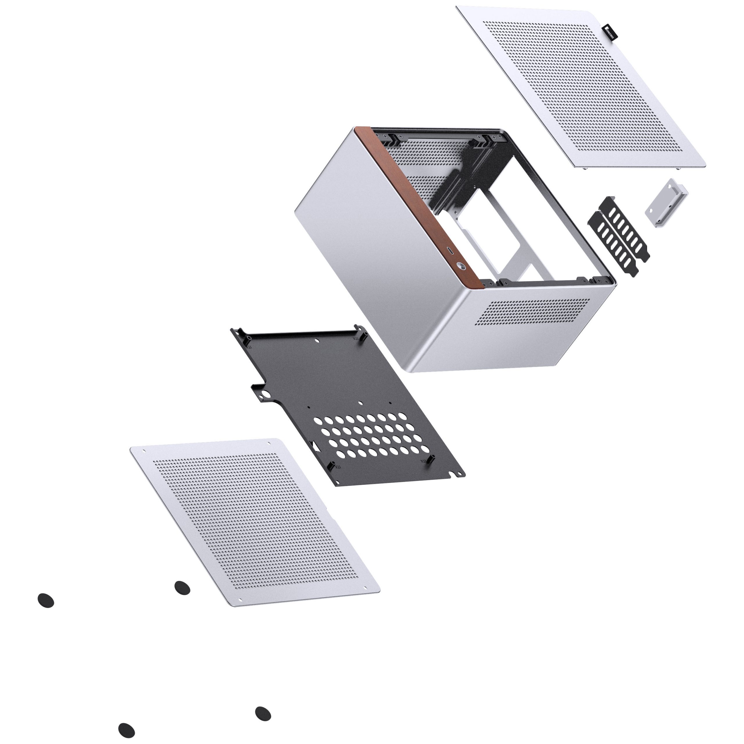 Jonsbo NV10 PC Case, Mini-ITX Case - Silver : image 13