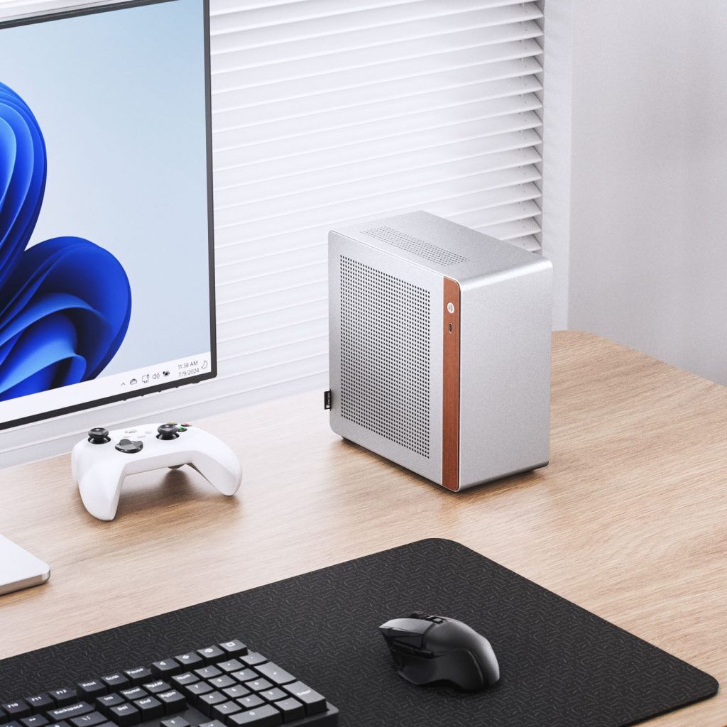 Jonsbo NV10 PC Case, Mini-ITX Case - Silver : image 3