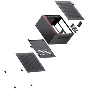 Jonsbo NV10 PC Case, Mini-ITX Case - Black
