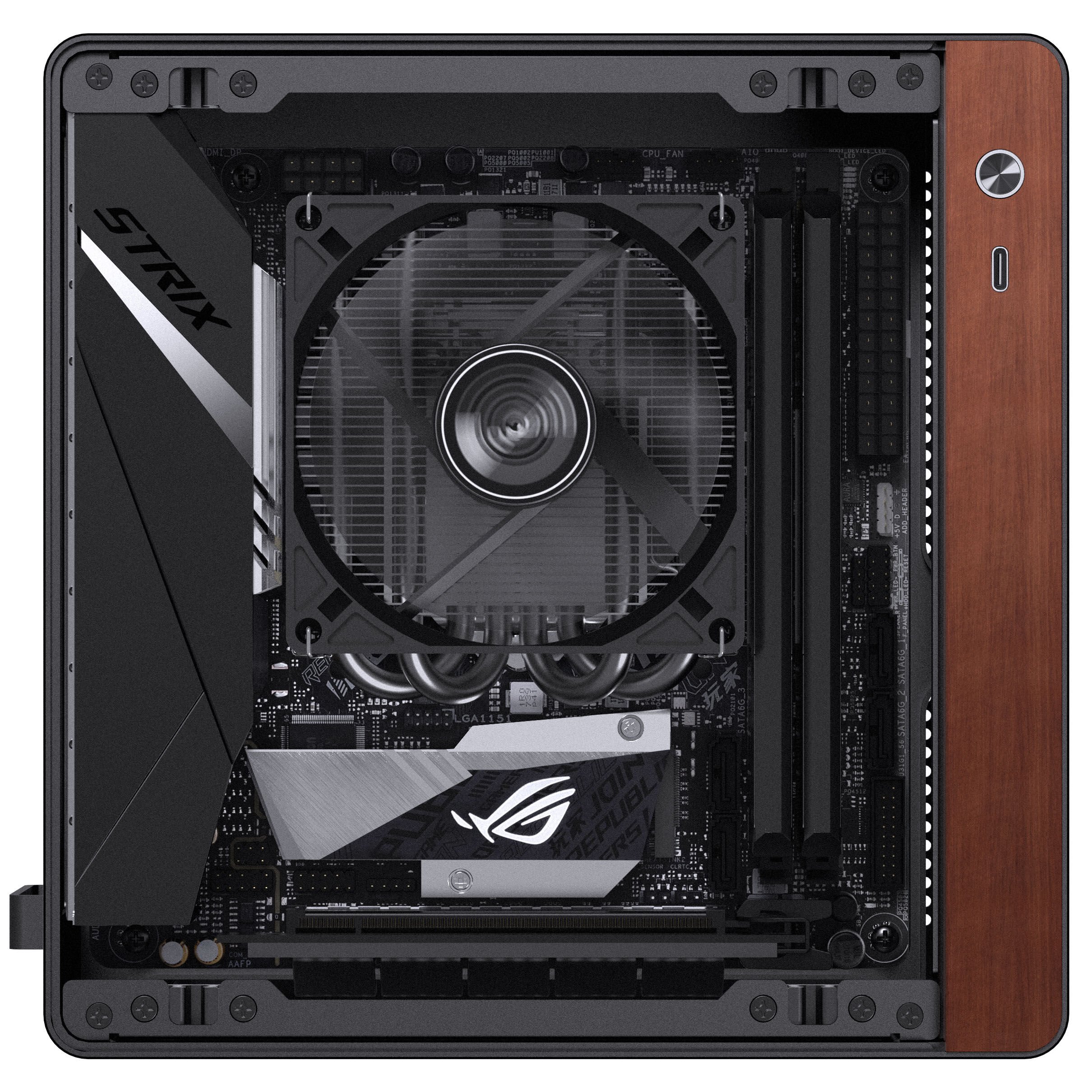 Jonsbo NV10 PC Case, Mini-ITX Case - Black