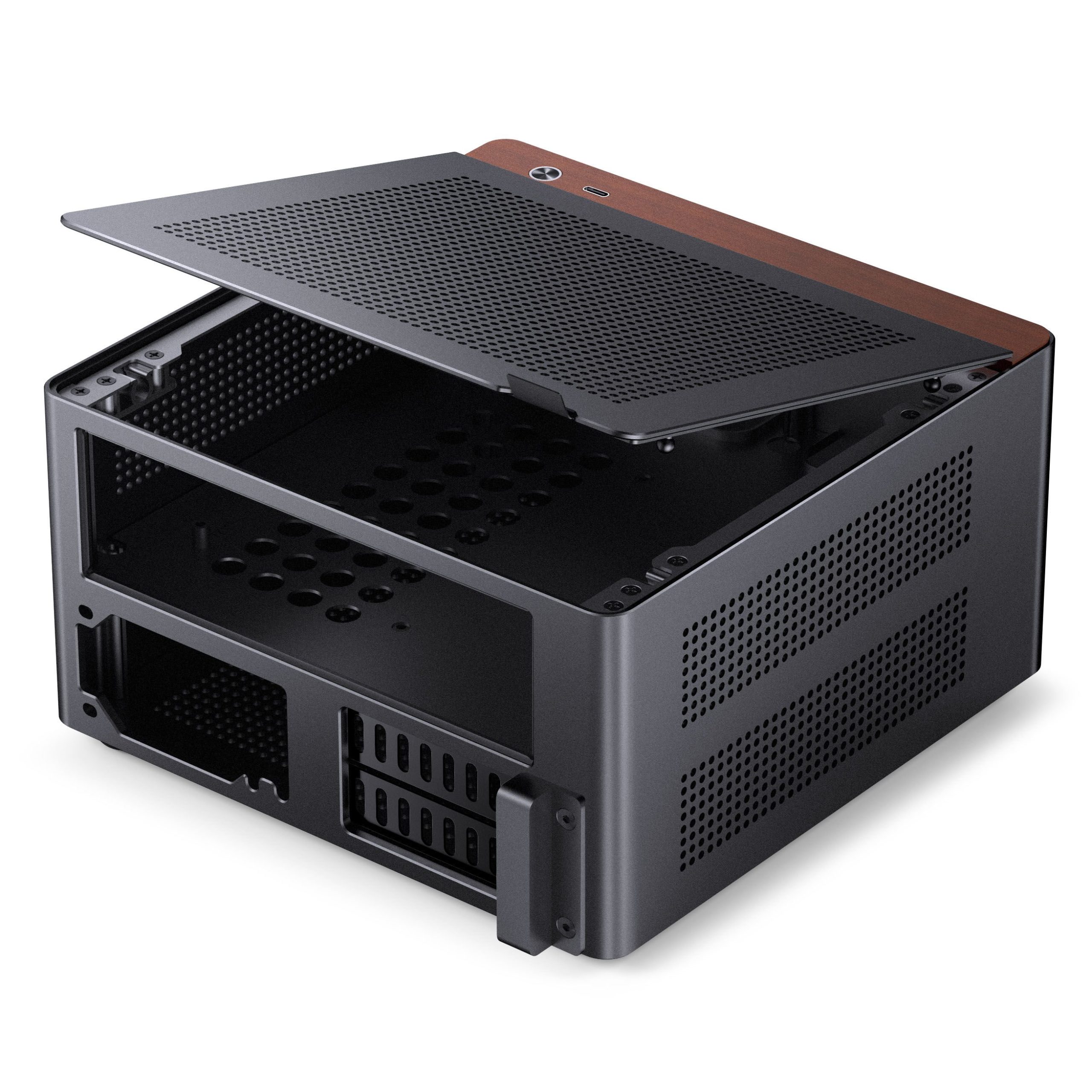 Jonsbo NV10 PC Case, Mini-ITX Case - Black