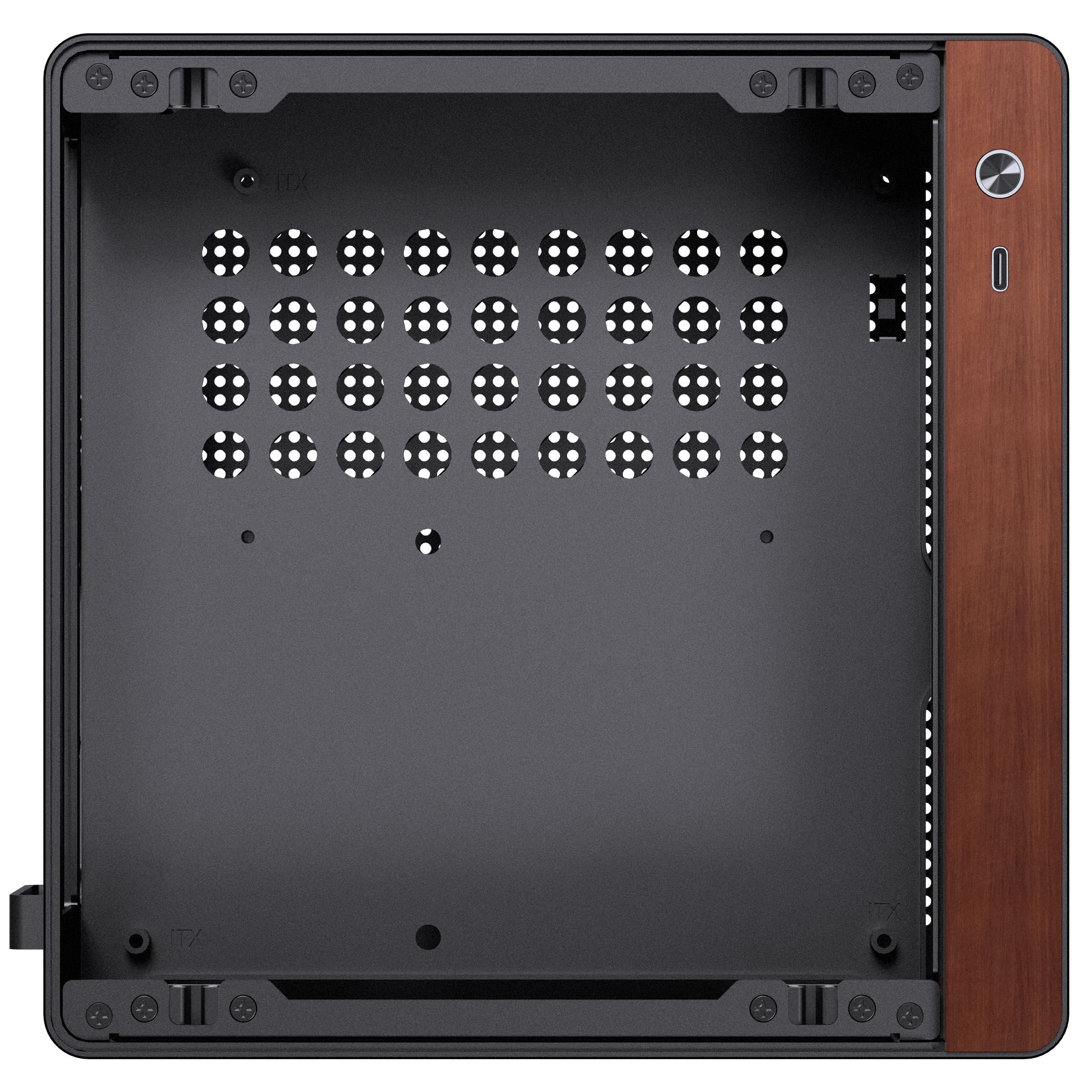 Jonsbo NV10 PC Case, Mini-ITX Case - Black