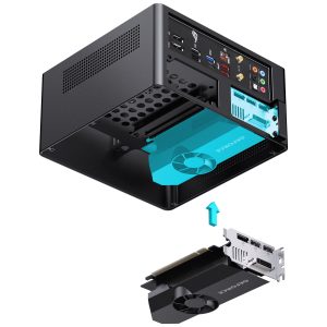Jonsbo NV10 PC Case, Mini-ITX Case - Black