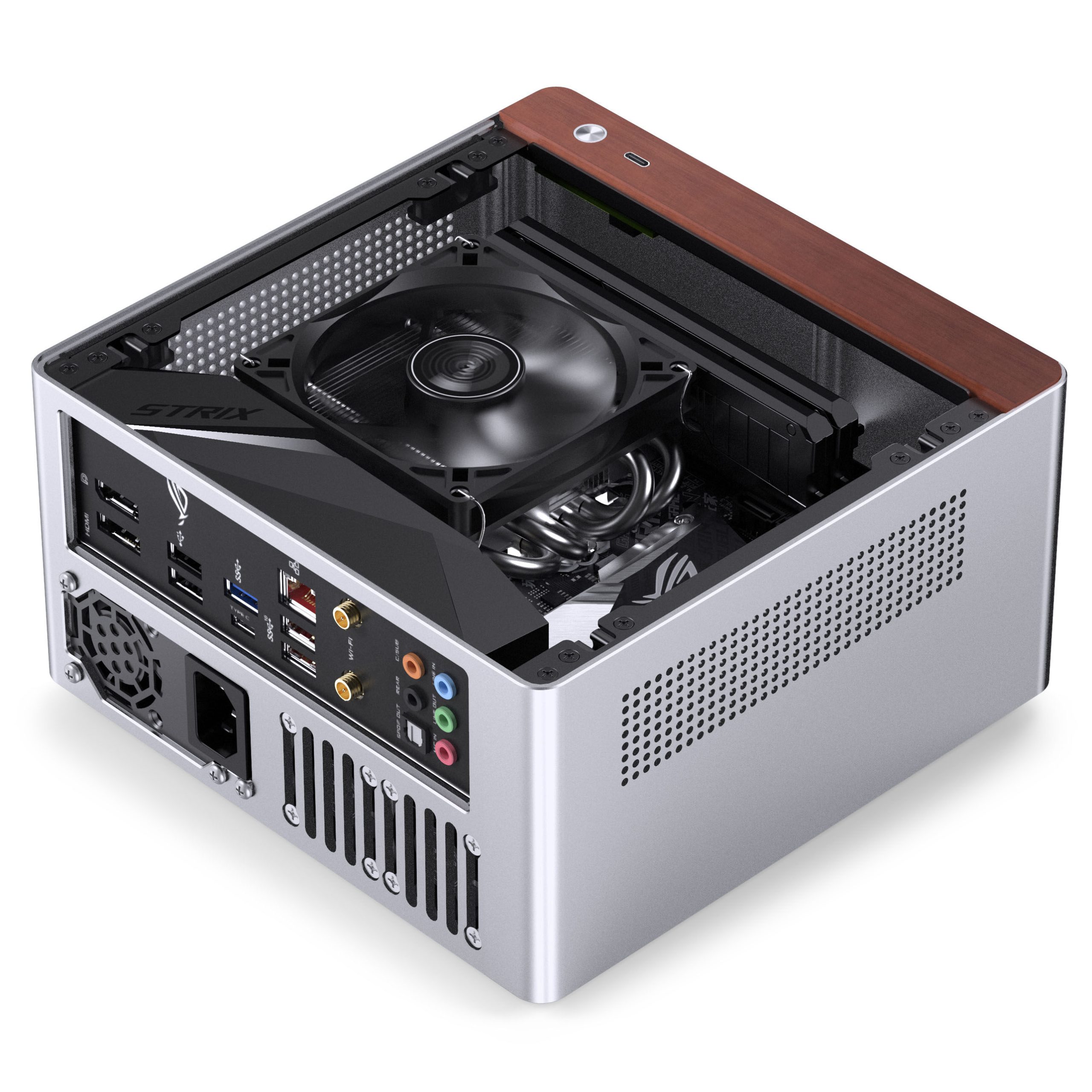 Jonsbo N10 PC case, mini-tower, mini-ITX - silver