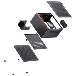 Jonsbo N10 PC Case, Mini-Tower, Mini-ITX - Black