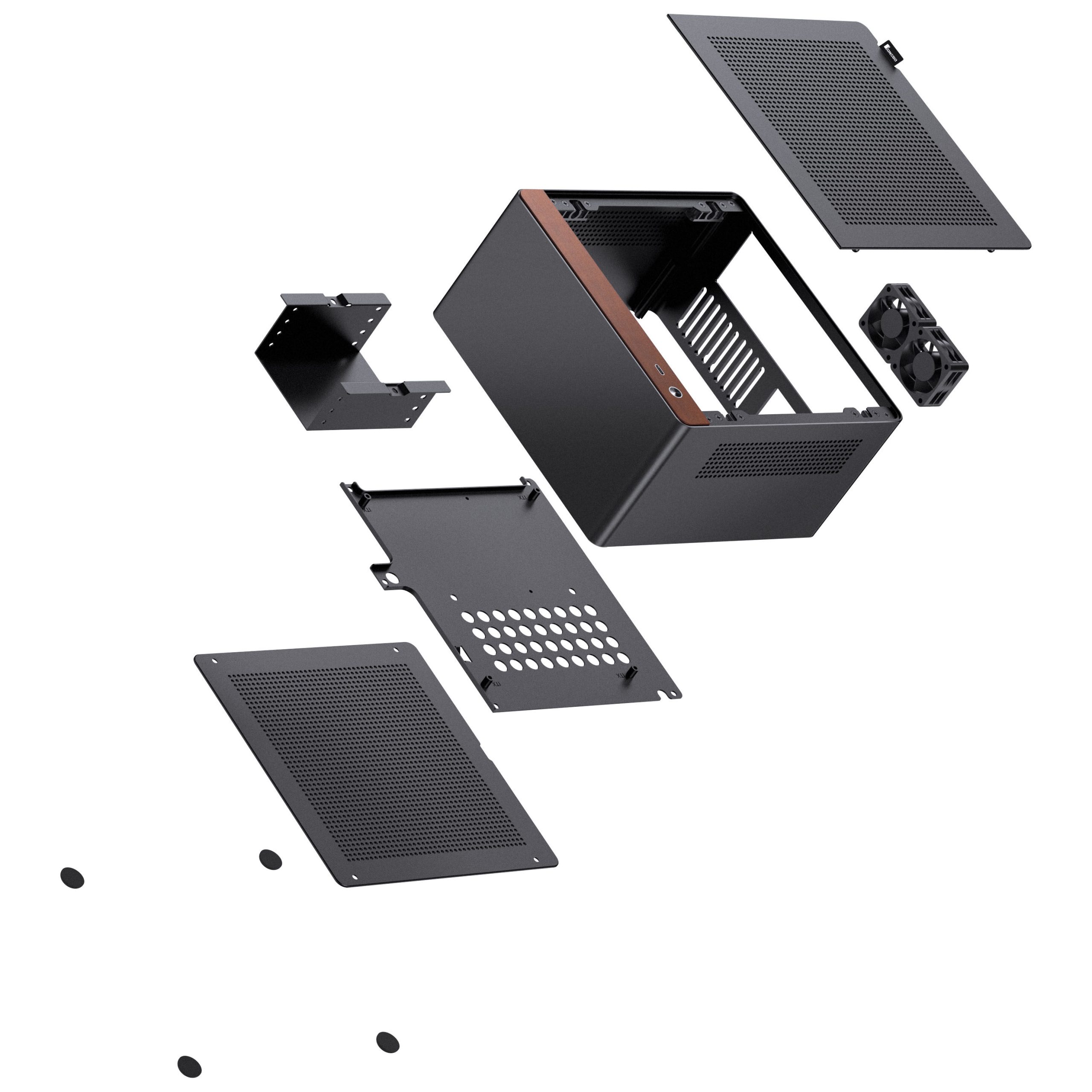 Jonsbo N10 PC Case, Mini-Tower, Mini-ITX - Black