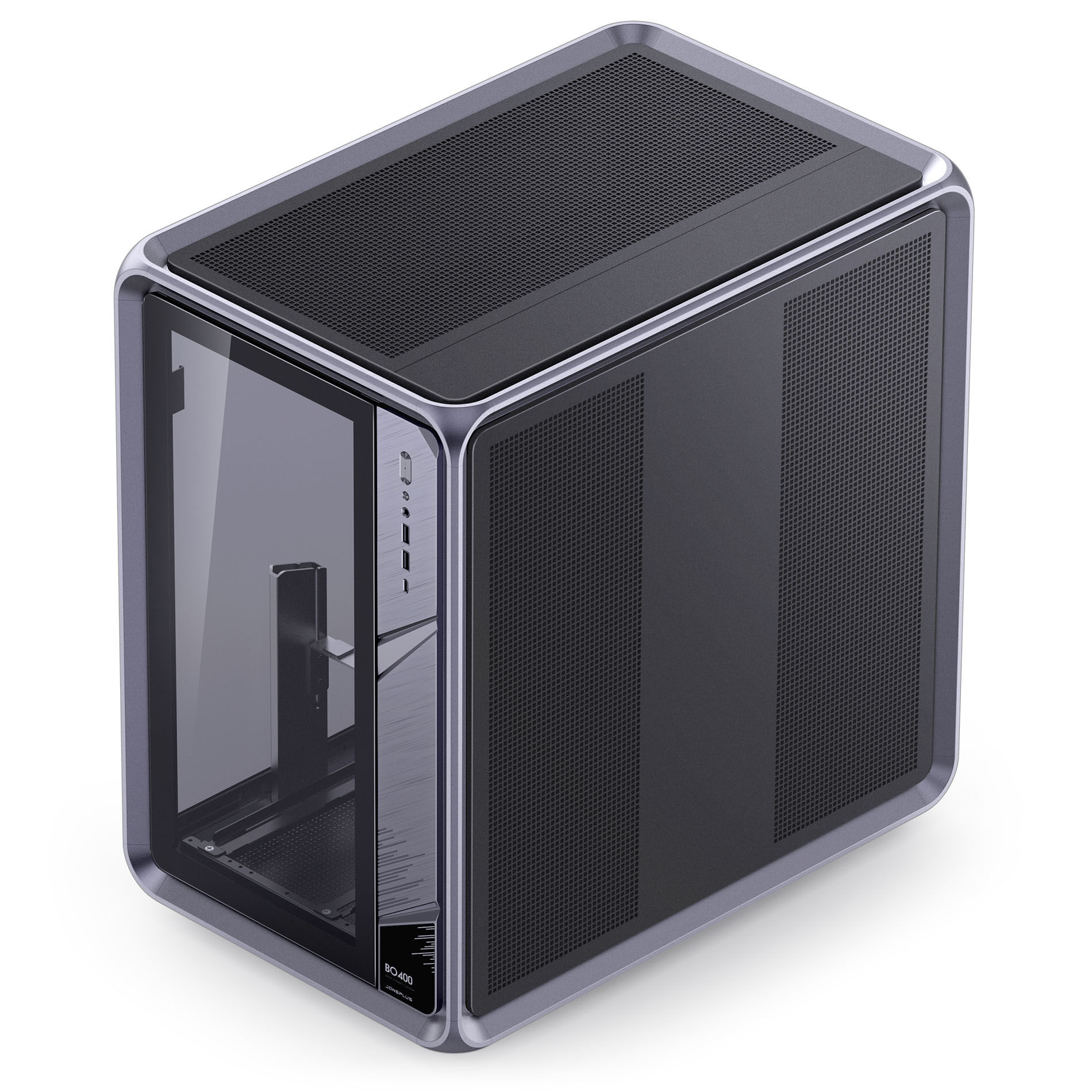 Jonsplus (Jonsbo) BO400 PC Case, Midi-Tower, ATX, Tempered Glass - Black