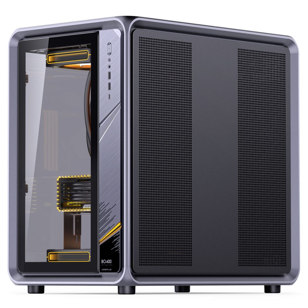 Jonsplus (Jonsbo) BO400 PC Case, Midi-Tower, ATX, Tempered Glass - Black