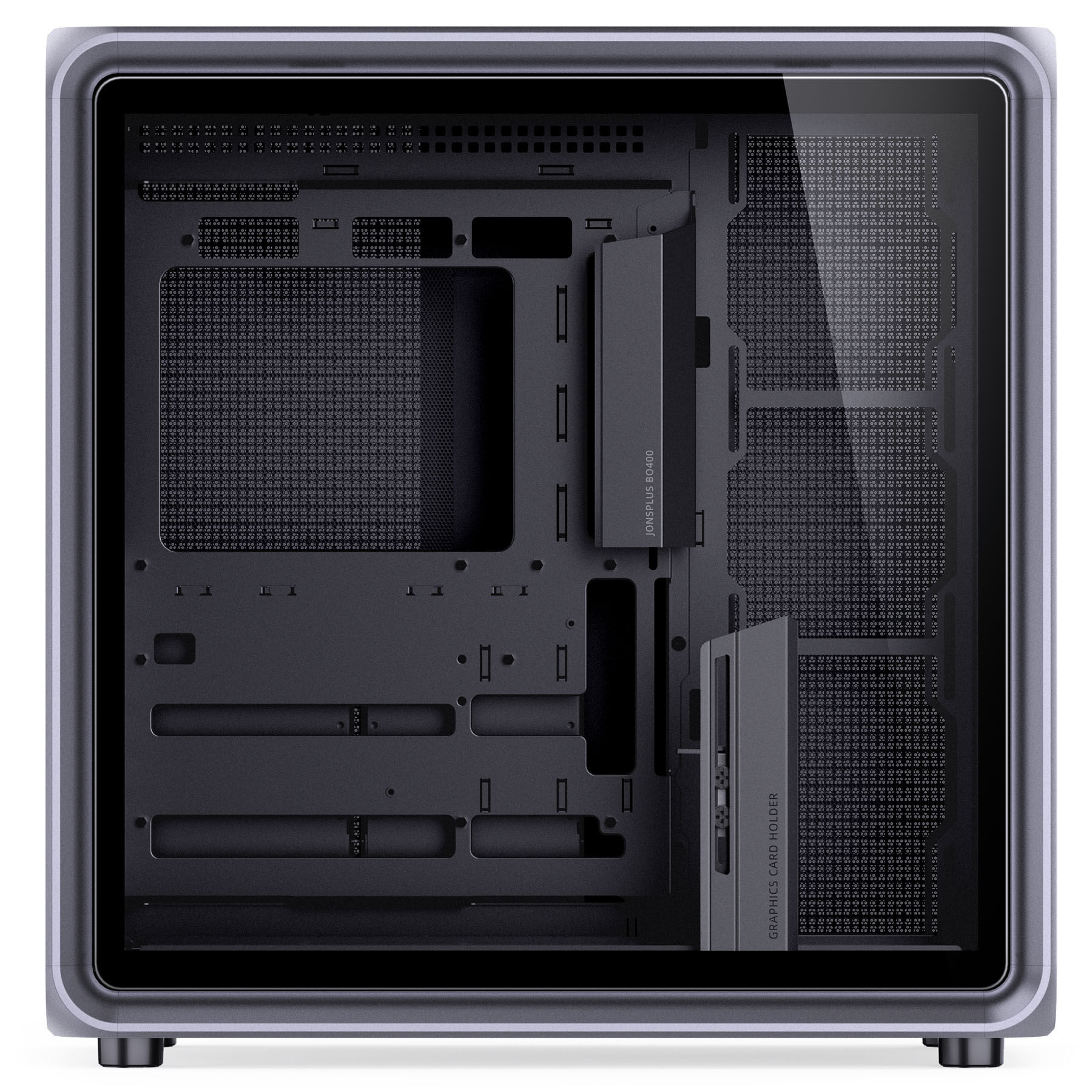 Jonsplus (Jonsbo) BO400 PC Case, Midi-Tower, ATX, Tempered Glass - Black