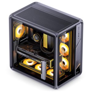 Jonsplus (Jonsbo) BO400 PC Case, Midi-Tower, ATX, Tempered Glass - Black