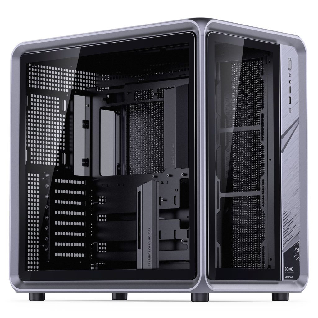 Jonsplus (Jonsbo) BO400 PC Case, Midi-Tower, ATX, Tempered Glass - Black