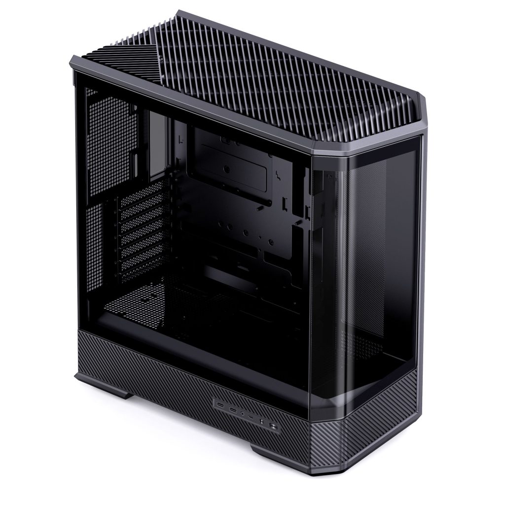 Jonsplus (Jonsbo) D400 PC Case, Midi Tower, ATX, Tempered Glass - Black