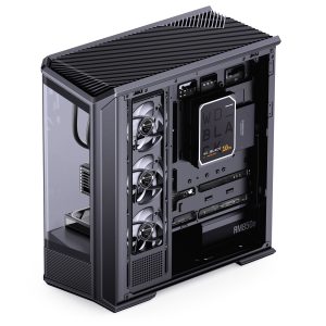 Jonsplus (Jonsbo) D400 PC Case, Midi Tower, ATX, Tempered Glass - Black