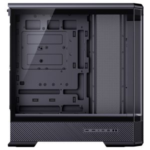 Jonsplus (Jonsbo) D400 PC Case, Midi Tower, ATX, Tempered Glass - Black