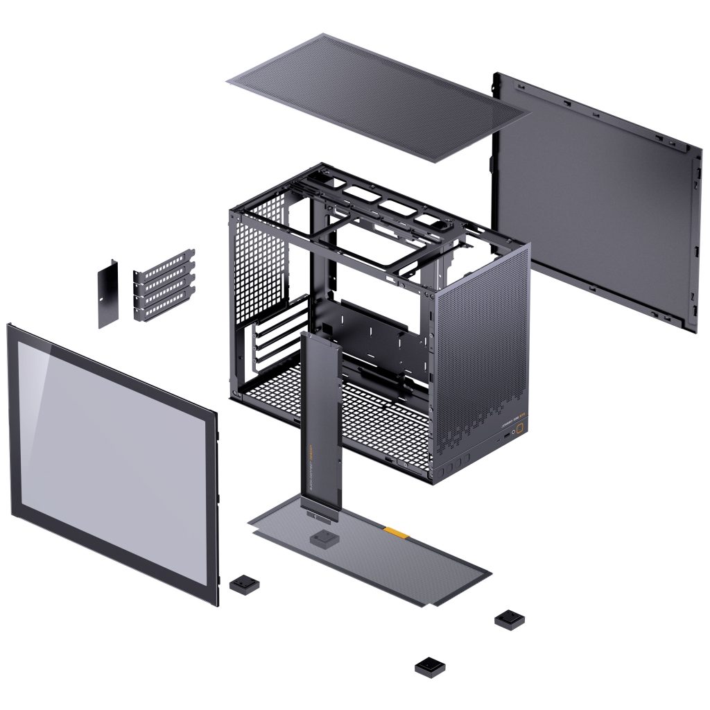 Jonsbo D32 STD Black PC case, mini case, mATX, tempered glass - black