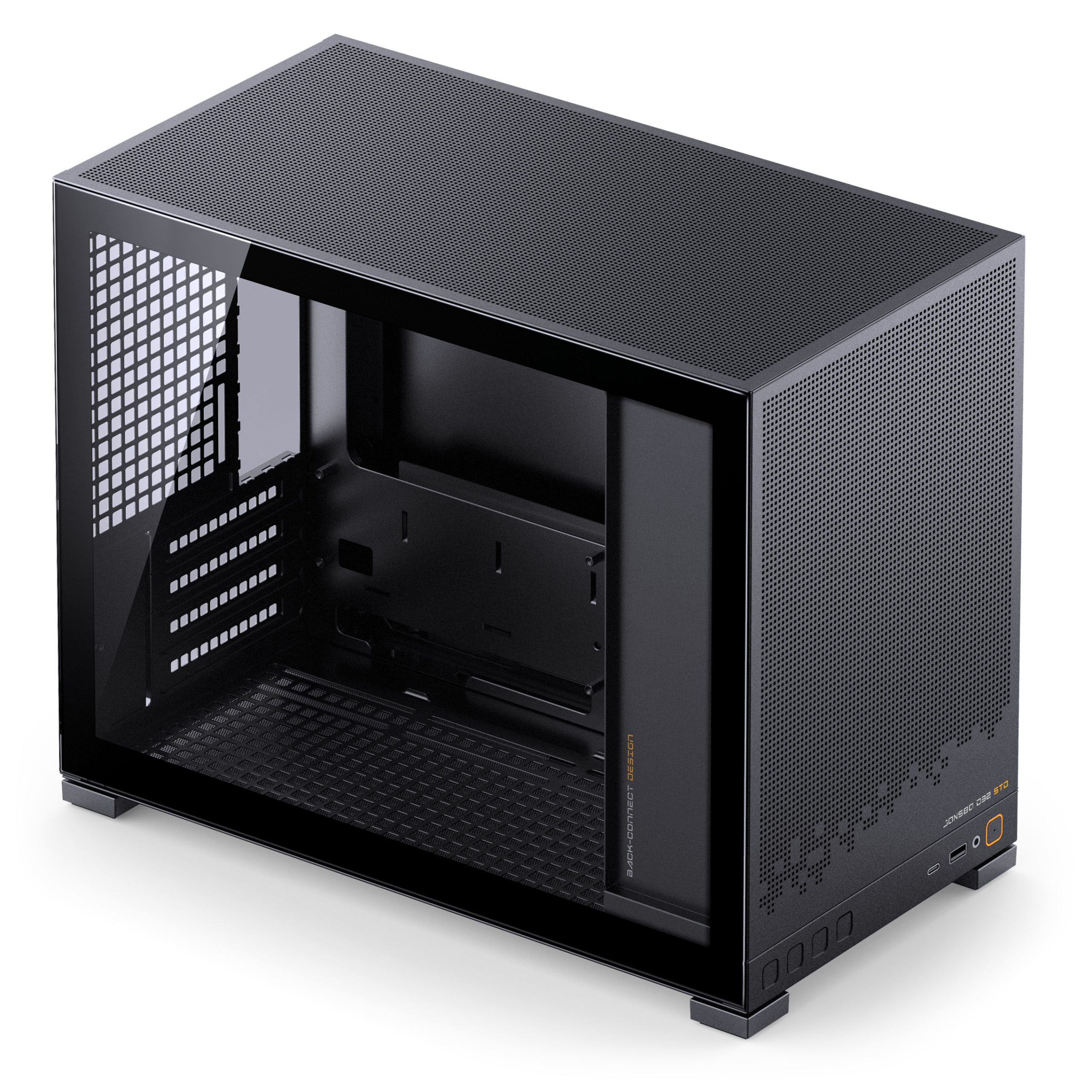 Jonsbo D32 STD Black PC case, mini case, mATX, tempered glass - black
