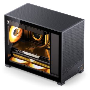 Jonsbo D32 STD Black PC case, mini case, mATX, tempered glass - black