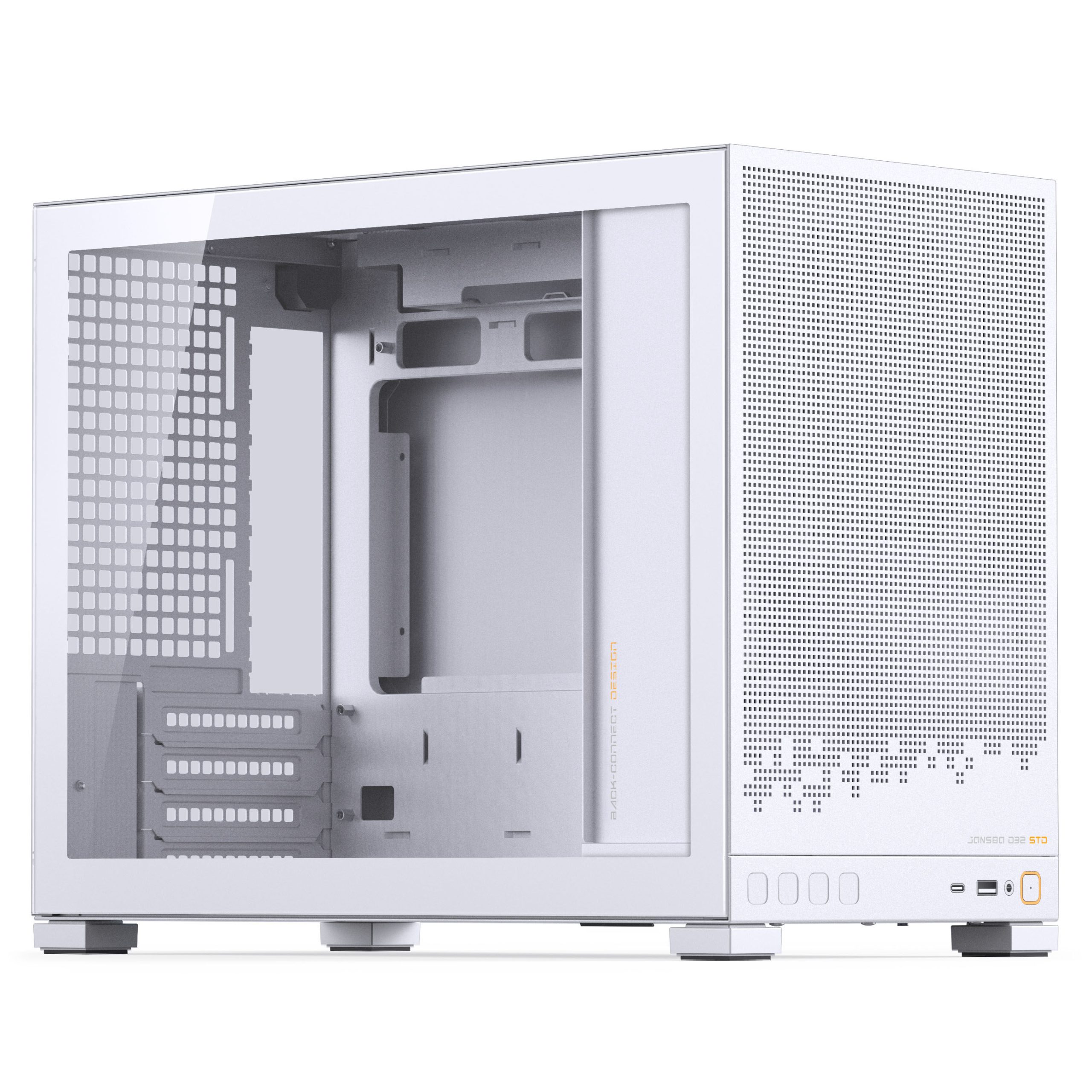 Jonsbo D32 STD White PC Case, Mini Case, mATX, Tempered Glass - White