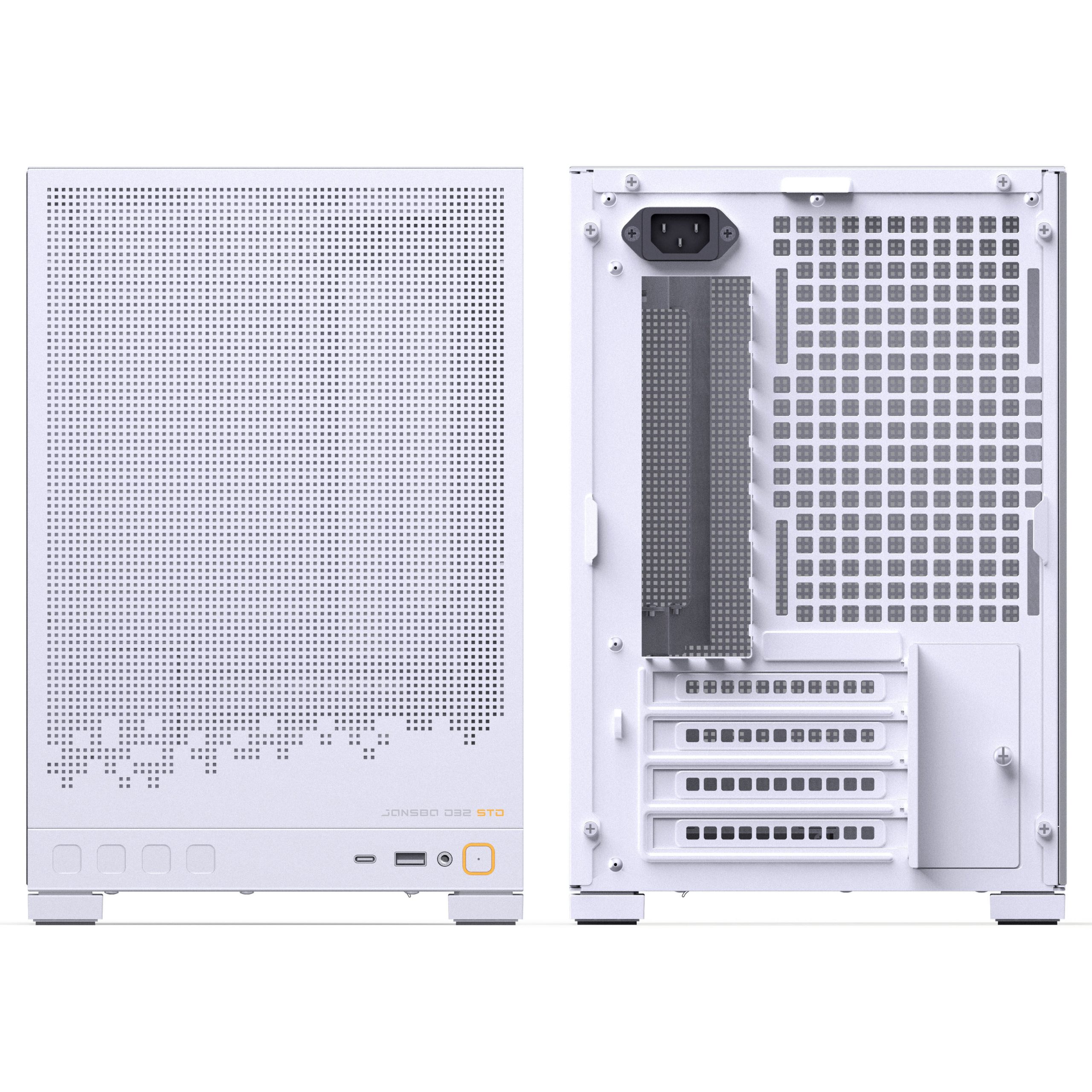 Jonsbo D32 STD White PC Case, Mini Case, mATX, Tempered Glass - White
