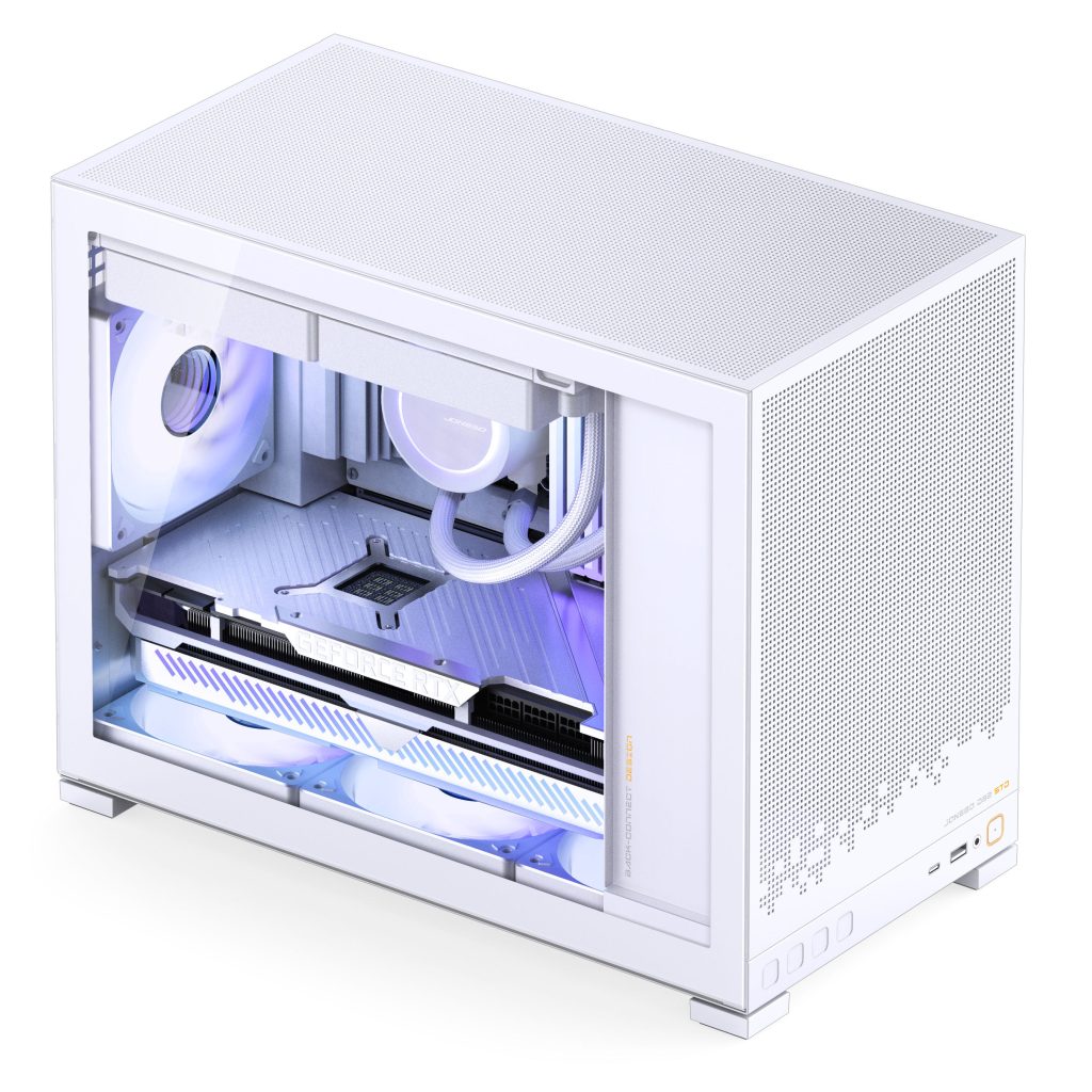 Jonsbo D32 STD White PC Case, Mini Case, mATX, Tempered Glass - White