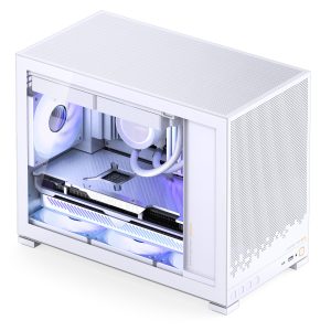 Jonsbo D32 STD White PC Case, Mini Case, mATX, Tempered Glass - White