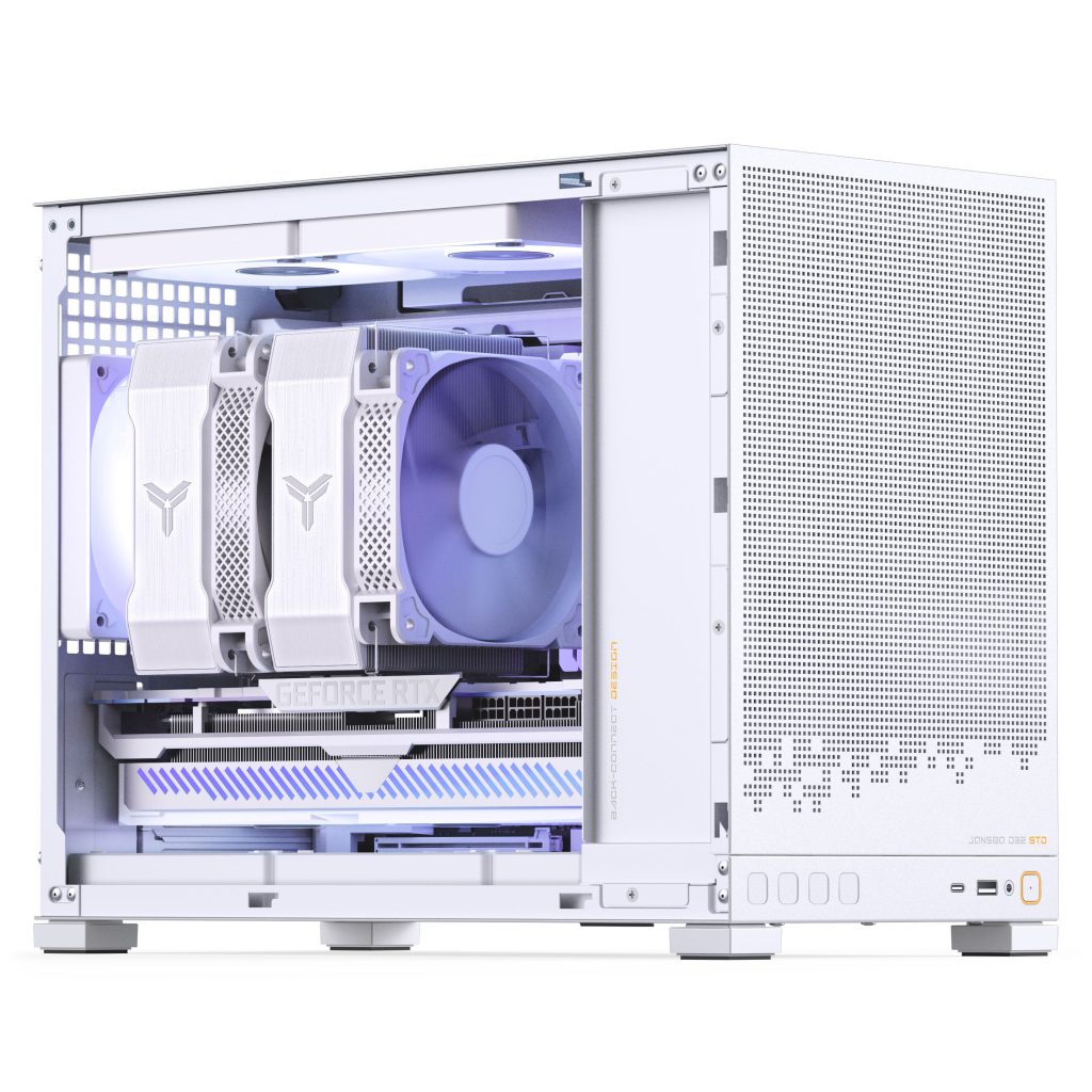 Jonsbo D32 STD White PC Case, Mini Case, mATX, Tempered Glass - White