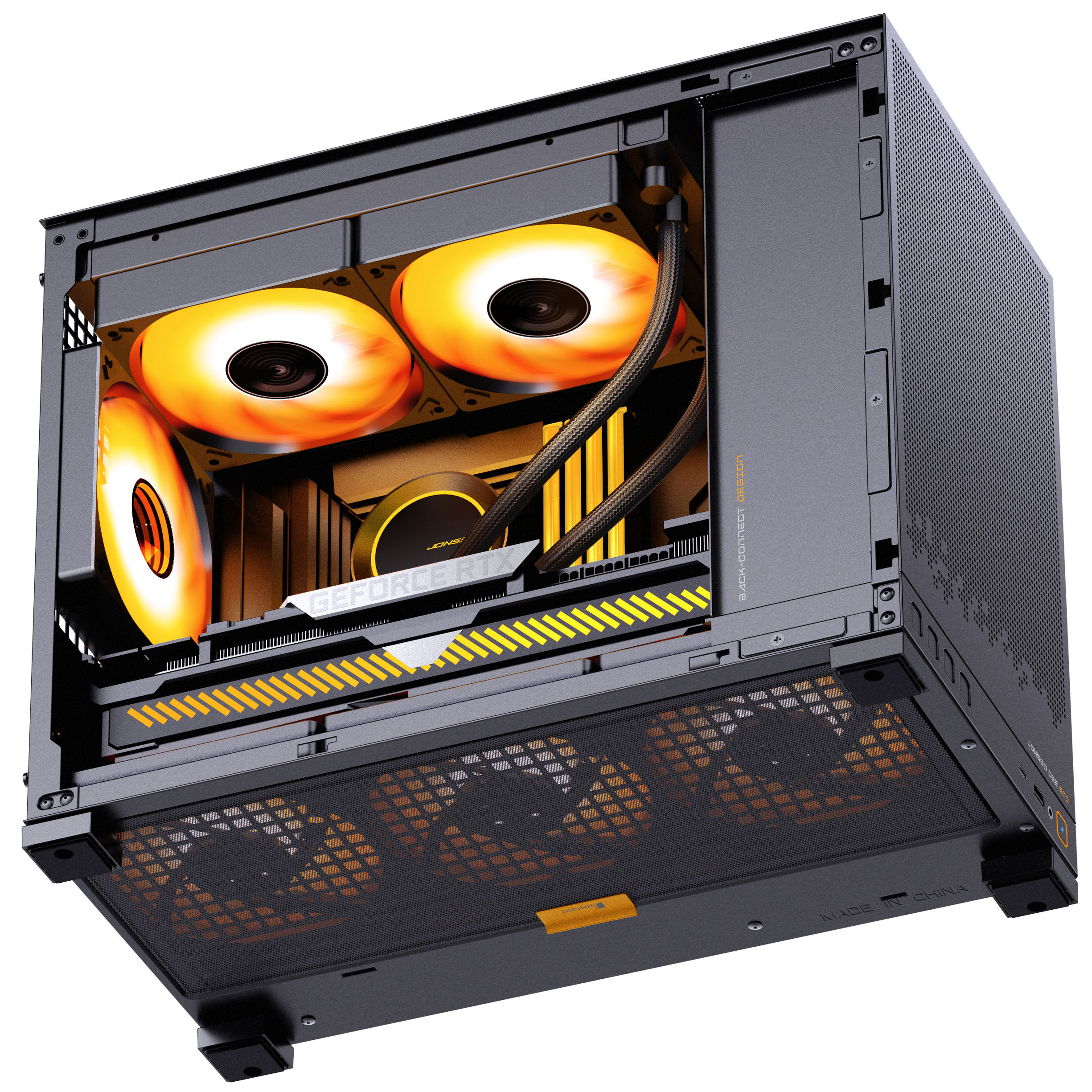 Jonsbo D32 STD Mesh PC Case, Mini Case, mATX - Black