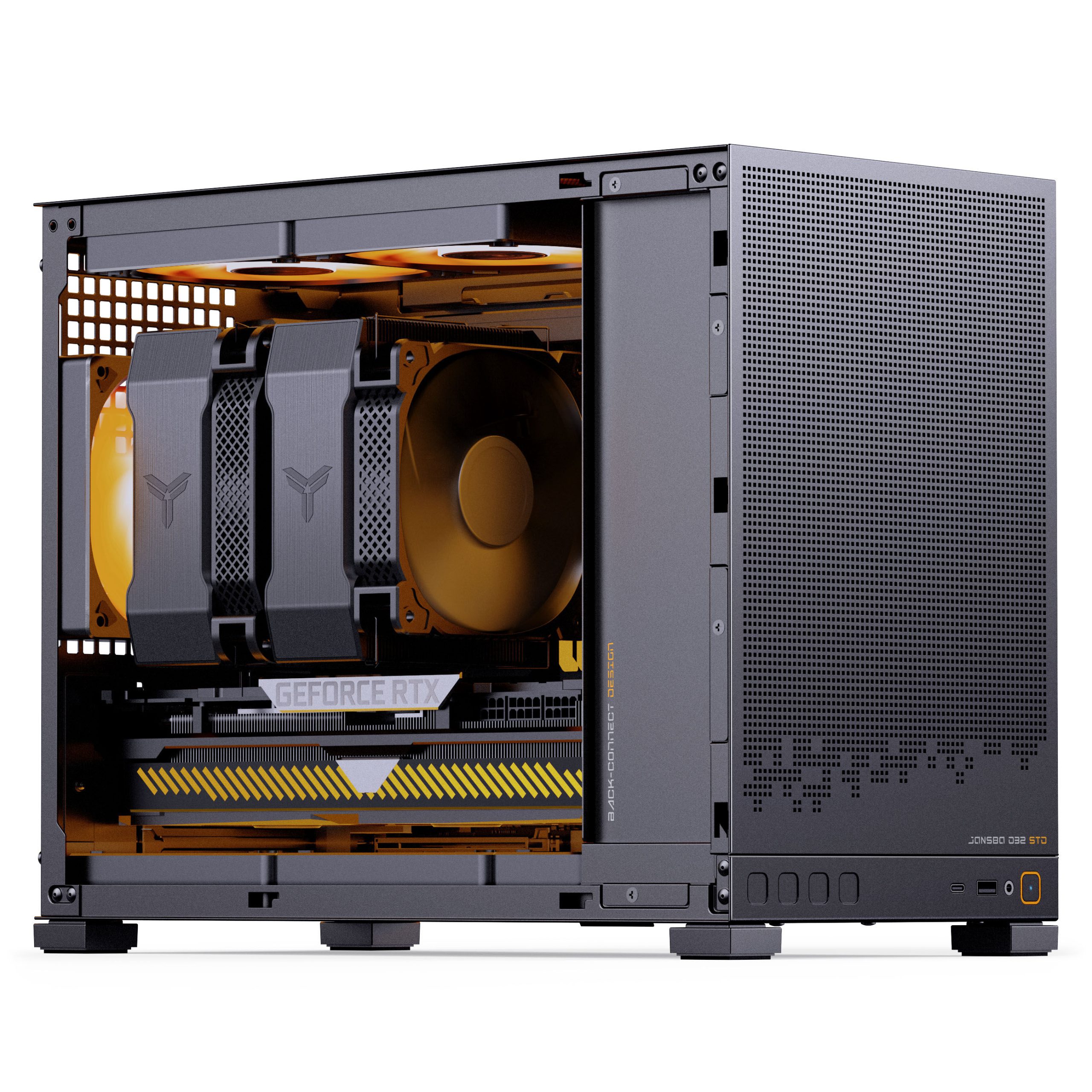 Jonsbo D32 STD Mesh PC Case, Mini Case, mATX - Black