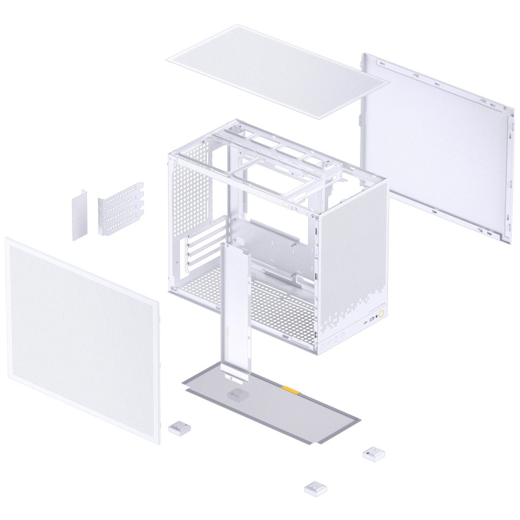 Jonsbo D32 STD Mesh PC Case, Mini Case, mATX - White