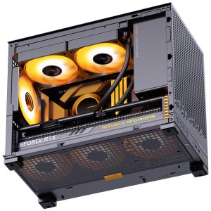 Jonsbo D32 PRO Black PC Case, Mini Case, mATX, Tempered Glass - Black