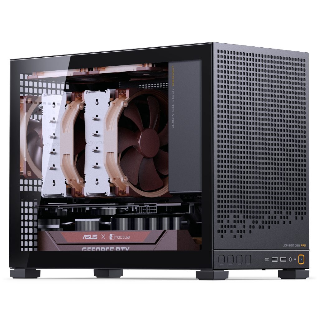 Jonsbo D32 PRO Black PC Case, Mini Case, mATX, Tempered Glass