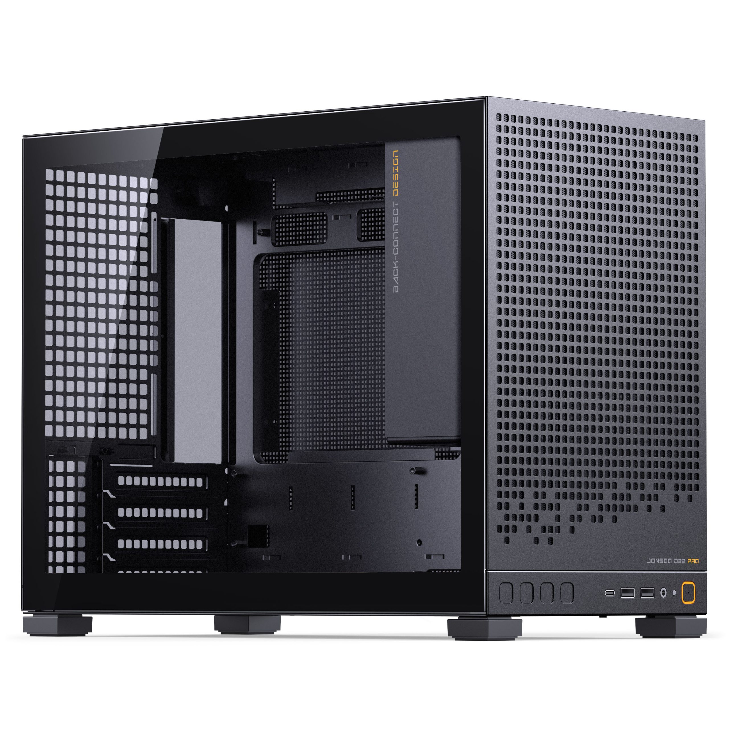 Jonsbo D32 PRO Black PC Case, Mini Case, mATX, Tempered Glass - Black