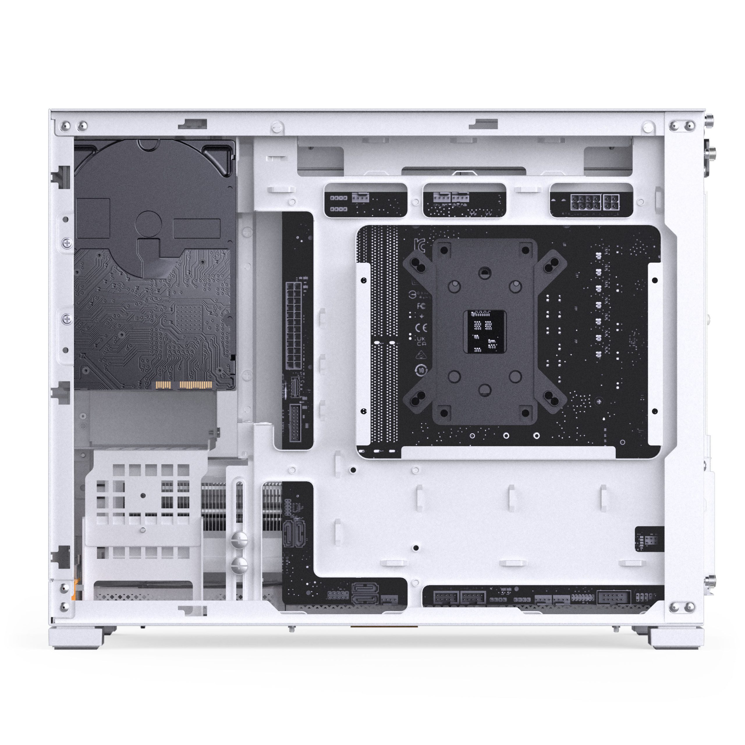 Jonsbo D32 PRO White PC Case, Mini Case, mATX, Tempered Glass - White