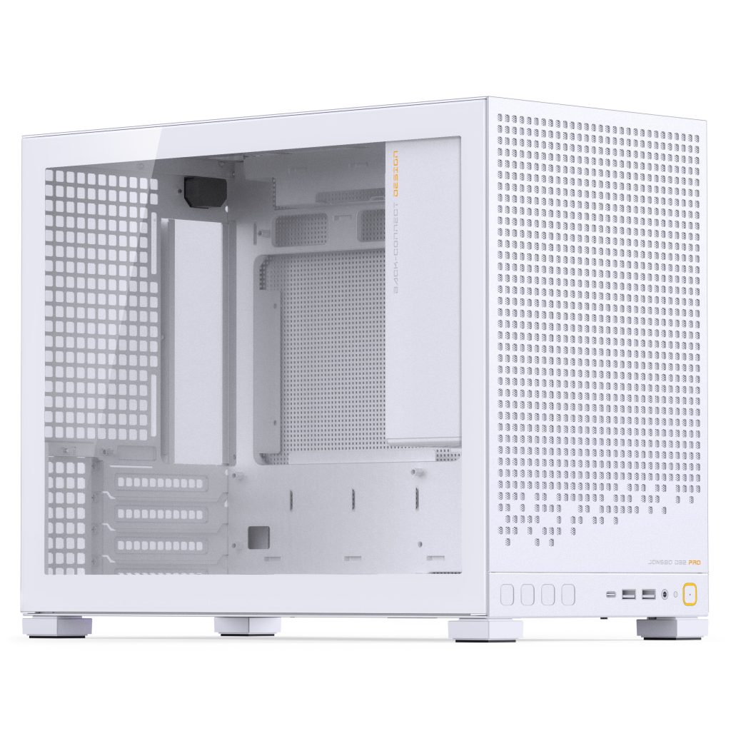 Jonsbo D32 PRO White PC Case, Mini Case, mATX, Tempered Glass - White