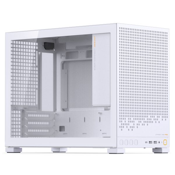 Jonsbo D32 PRO White PC Case, Mini Case, mATX, Tempered Glass – White