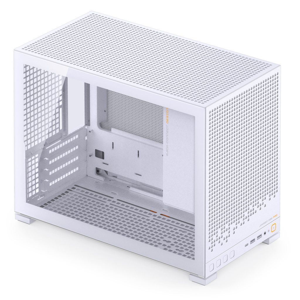 Jonsbo D32 PRO White PC Case, Mini Case, mATX, Tempered Glass - White