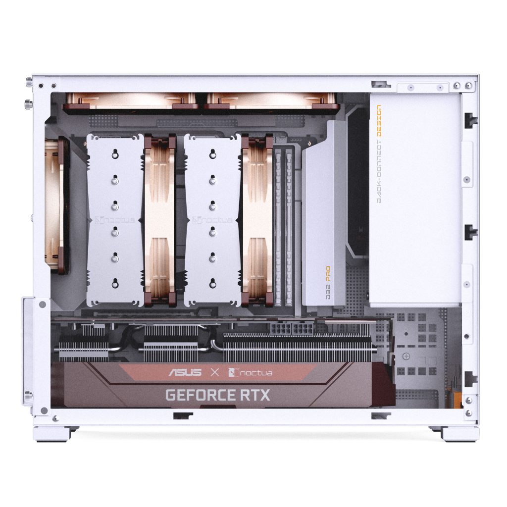 Jonsbo D32 PRO White PC Case, Mini Case, mATX, Tempered Glass - White