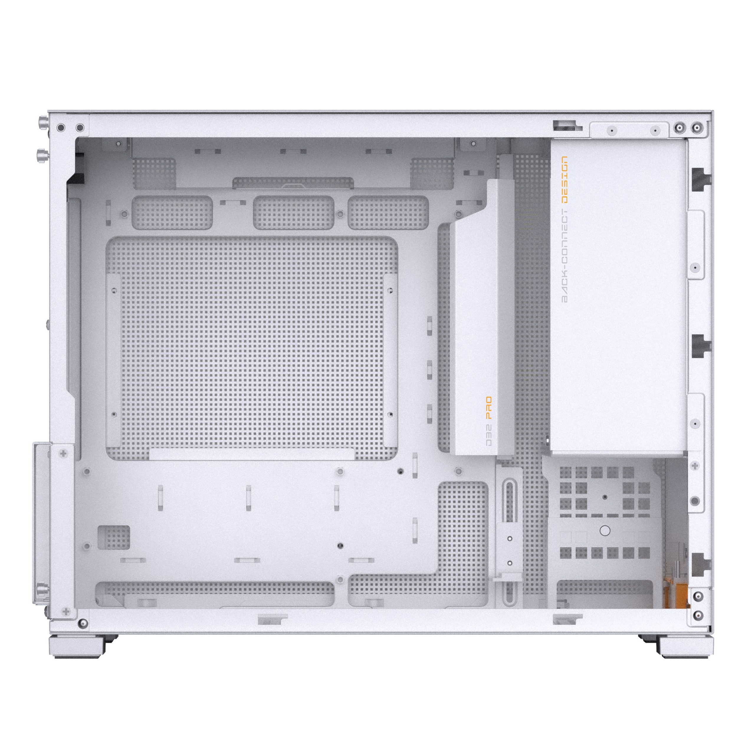 Jonsbo D32 PRO White PC Case, Mini Case, mATX, Tempered Glass - White