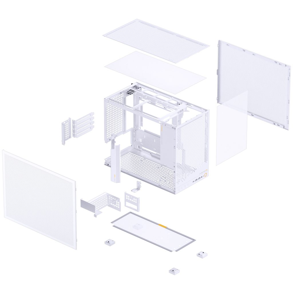 Jonsbo D32 PRO Mesh PC Case, Mini Case, mATX - White