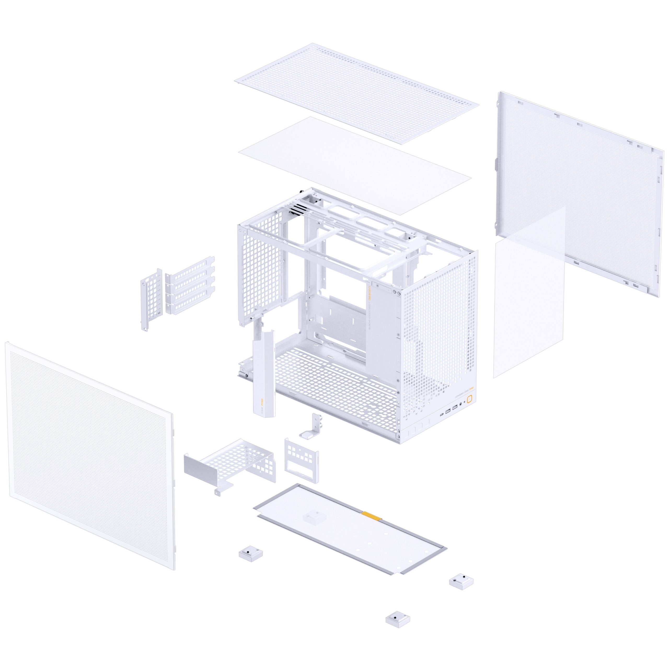 Jonsbo D32 PRO Mesh PC Case, Mini Case, mATX - White