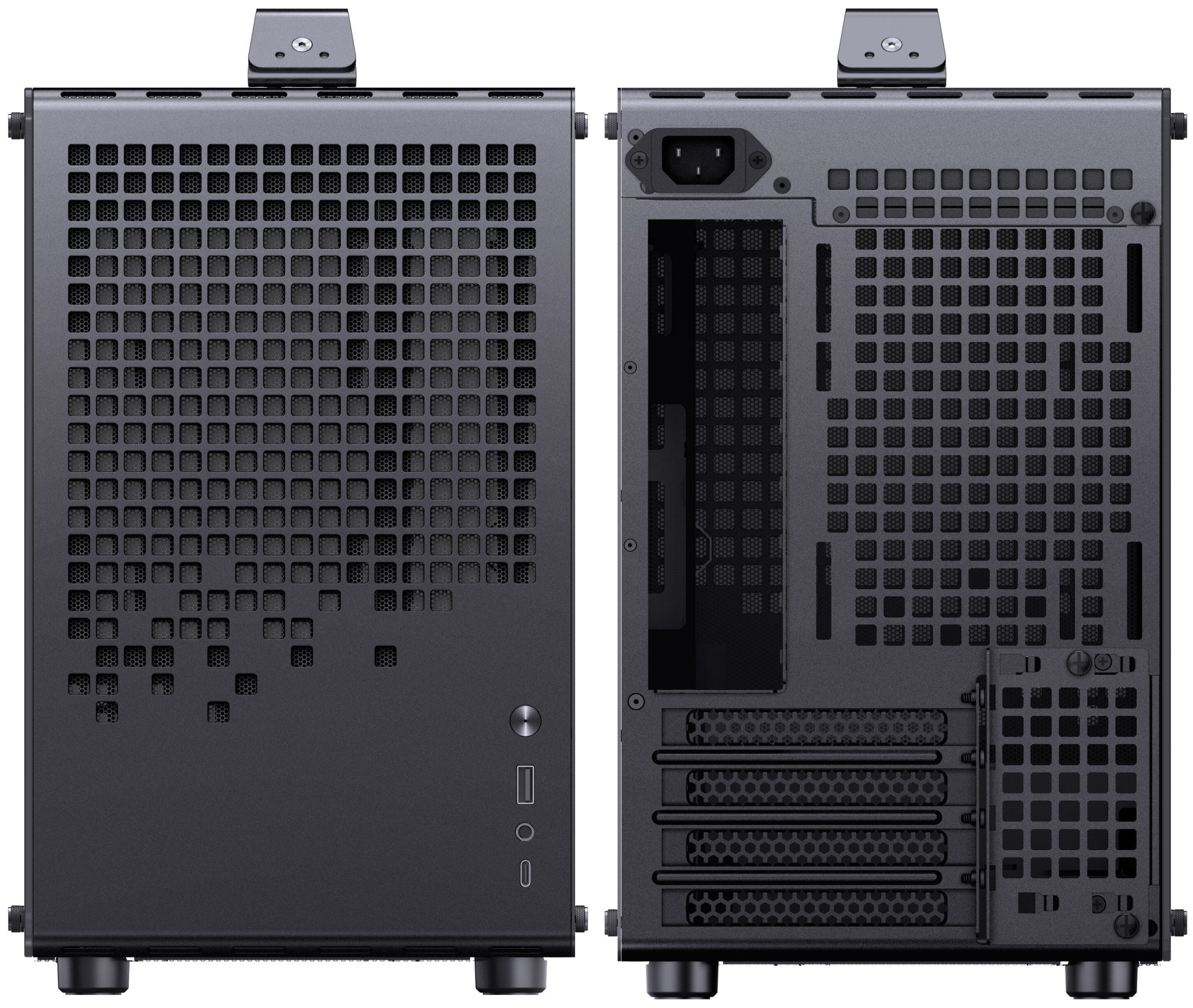 Jonsplus (Jonsbo) Z20 Mesh PC Case, Mini Tower, Micro-ATX, with Carrying Handle - Black