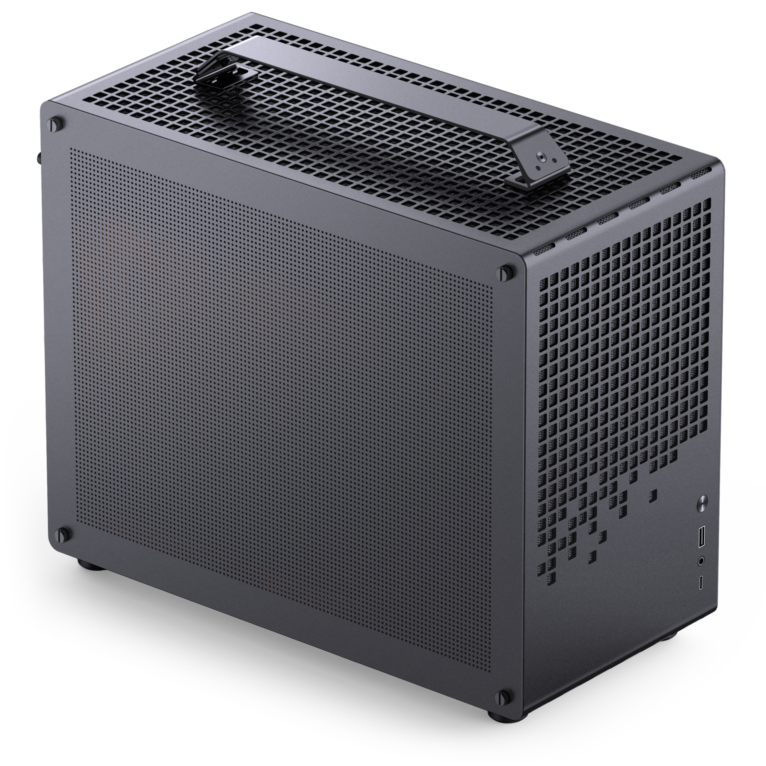 Jonsplus (Jonsbo) Z20 Mesh PC Case, Mini Tower, Micro-ATX, with Carrying Handle - Black
