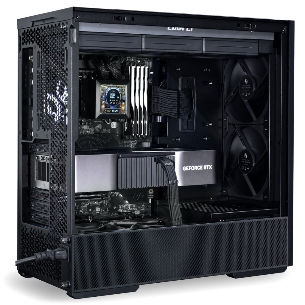 Lian Li LANCOOL 207 Digital PC Case, Midi-Tower, ATX, Tempered Glass - Black
