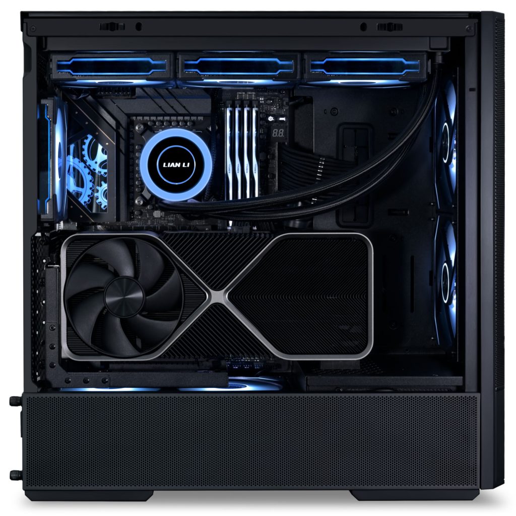 Lian Li LANCOOL 207 Digital PC Case, Midi-Tower, ATX, Tempered Glass - Black